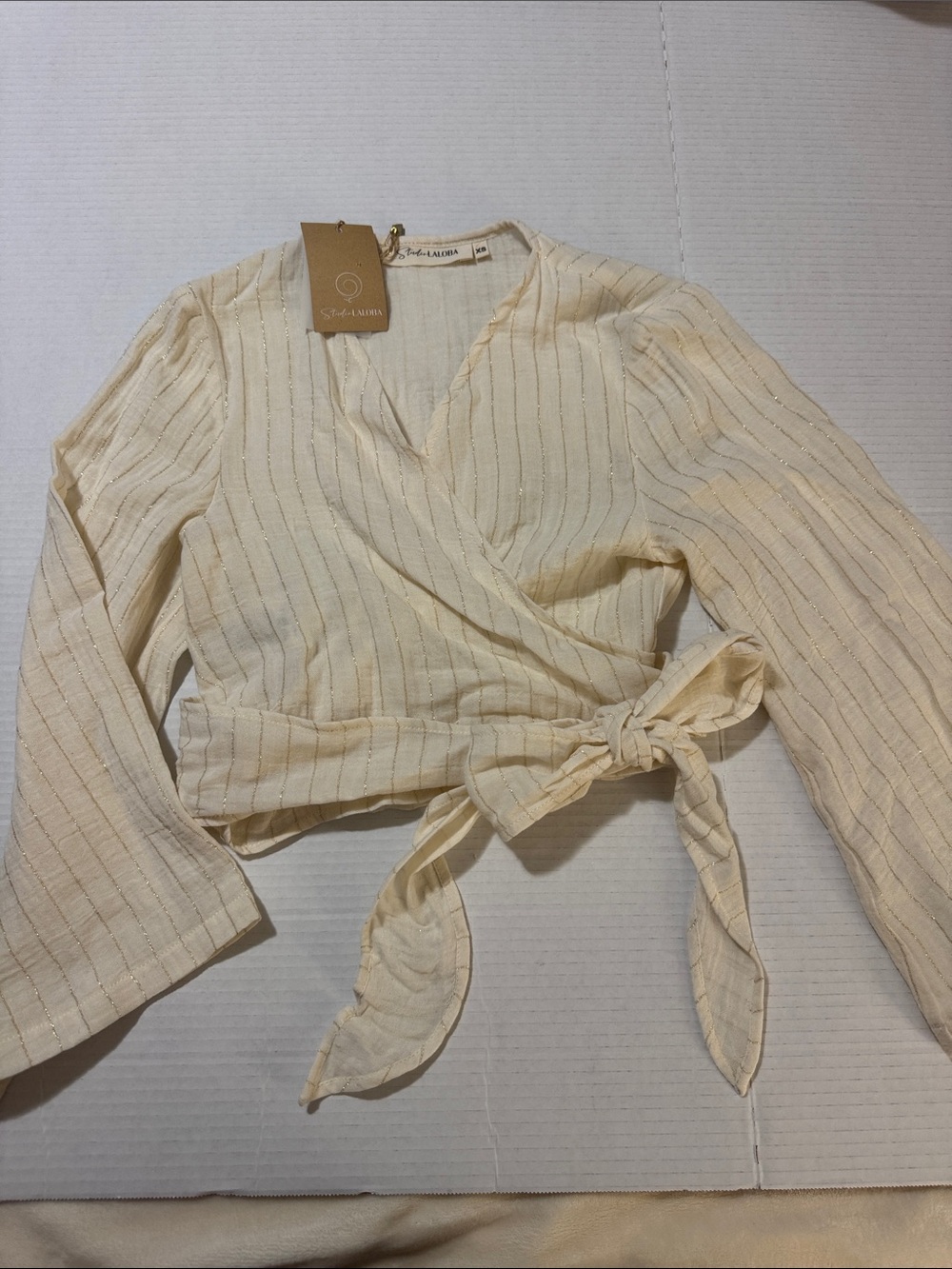 Studio Laloba Resort wear “Boho chic” wrap top Tie-Front 248